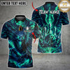 Maxcorners Bowling Dark Eagle Flaming Bowling Ball Multiple Options Personalized Name, Team Name 3D Shirt