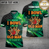 Maxcorners Bowling Old Man Funny Quote Multiple Options Personalized Name, Team Name 3D Shirt