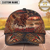 Maxcorners Duck Hunting Hunting Dog Marsh Splash Flying Ducks Feathers Shells Artwork Multiple Options Personalized Name 3D Cap