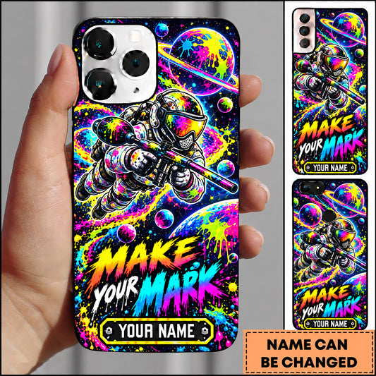Maxcorners Paintball Make Your Mark Action Player Personalized Name 3D Phone Case