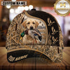 Maxcorners Mesh Panel Flying Ducks Marsh Camo Dog Hunting Multicolor Options Personalized Name 3D Cap