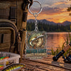 Maxcorners Never Lost Just Fishing Quote Personalized Name 2D Acrylic Keychain Ornament (8 Fish Species)
