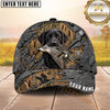 Maxcorners Shattered Metal Marsh Camo Dog Hunting Multicolor Options Personalized Name 3D Cap