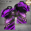 Maxcorners Darts Shirts Dartboard Speed Slash Graphic Design Multiple Options Personalized Name, Team Name 3D Shirt