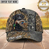 Maxcorners Distressed Metal Marsh Camo Dog Hunting Multicolor Options Personalized Name 3D Cap