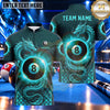 Maxcorners Mythical Dragon Fire Ring Billiards Multiple Options Personalized Name, Team Name 3D Shirt