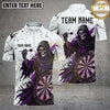 Maxcorners Darts Shirts Grim Reaper Dartboard Gothic Brush Artwork Multiple Options Personalized Name, Team Name 3D Shirt