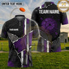 (5 Colors) Maxcorners Trap Shooting Shotgun Target Cracked Grunge Pattern Multiple Options Personalized Name, Team Name 3D Shirt