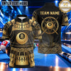 Maxcorners Steampunk Mechanical Clockwork Billiards Multiple Options Personalized Name, Team Name 3D Shirt