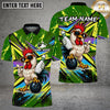Maxcorners Bowling Rooster Cartoon Pop Art Multiple Options Personalized Name, Team Name 3D Shirt