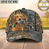 Maxcorners Distressed Metal Marsh Camo Dog Hunting Multicolor Options Personalized Name 3D Cap