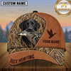 Maxcorners Tan Leather Marsh Camo Dog Hunting Multicolor Options Personalized Name 3D Cap