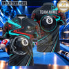 Maxcorners Futuristic Neon Racing Pattern Pool Multiple Options Personalized Name, Team Name 3D Shirt