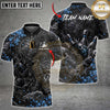 Maxcorners Bowling Samurai Dragon Floral Bowling Ball Graphic Multiple Options Personalized Name, Team Name 3D Shirt