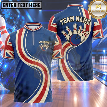 Maxcorners Canadian Bowling Jersey Phoenix Wing Maple Leaf Multiple Options Personalized Name, Team Name 3D Shirt