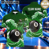 Maxcorners Tsunami Ocean Wave 8 Ball Pool Multiple Options Personalized Name, Team Name 3D Shirt
