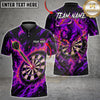 Maxcorners Darts Shirt Charging Bull Flaming Dartboard and Dart Multiple Options Personalized Name, Team Name 3D Shirt