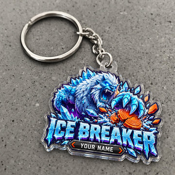 Maxcorners Ice Breaker Frozen Beast Clay Design Custom Name Trap Shooting Custom Gift 2D Flat Acrylic Ornament, Keychain