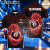 Maxcorners Eastern Dragon Energy Ring Billiards Multiple Options Personalized Name, Team Name 3D Shirt