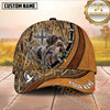 Maxcorners Cross Lace Leather Marsh Camo Dog Hunting Multicolor Options Personalized Name 3D Cap
