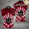 Maxcorners Bowling Angry Ball Middle Finger Graffiti Multiple Options Personalized Name, Team Name 3D Shirt