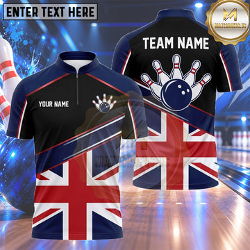 Maxcorners USA Bowling Shirt Galactic Patriotic Flag Explosion Multiple Options Personalized Name, Team Name 3D Shirt