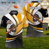 Maxcorners Rifle Shooting Bullseye Sports Emblem Multiple Options Personalized Name, Team Name 3D Shirt