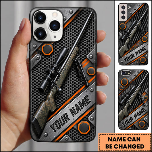 Maxcorners Long Range Shooting Carbon Mechanical Rifle Design Personalized Name 3D Phone Case