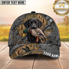 Maxcorners Shattered Metal Marsh Camo Dog Hunting Multicolor Options Personalized Name 3D Cap