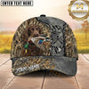 Maxcorners Distressed Metal Marsh Camo Dog Hunting Multicolor Options Personalized Name 3D Cap