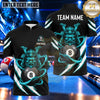 Maxcorners Japanese Oni Warrior Lightning Billiards Multiple Options Personalized Name, Team Name 3D Shirt