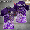 Maxcorners Bowling Raging Bull Lightning Bowling Strike Multiple Options Personalized Name, Team Name 3D Shirt