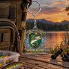 Maxcorners King of the Lake Fishing Badge Personalized Name 2D Acrylic Keychain Ornament (8 Fish Species)