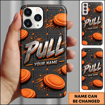 Maxcorners Trap Shooting Flying Clay Targets Pull Personalized Name 3D Phone Case