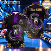 Maxcorners Imperial Oriental Dragon Pattern Billiards Multiple Options Personalized Name, Team Name 3D Shirt