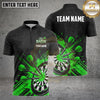 Maxcorners Darts Shirts Dartboard Target Burst Grunge Artwork Multiple Options Personalized Name, Team Name 3D Shirt