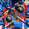 Maxcorners Graffiti Lightning Brushstroke Pool Multiple Options Personalized Name, Team Name 3D Shirt