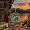 Maxcorners King of the Lake Fishing Badge Personalized Name 2D Acrylic Keychain Ornament (8 Fish Species)
