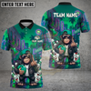 Maxcorners Bowling Cool Gorilla Neon City Multiple Options Personalized Name, Team Name 3D Shirt