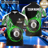 Maxcorners Majestic Angel Wings Billiards Multiple Options Personalized Name, Team Name 3D Shirt