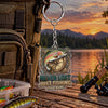 Maxcorners Never Lost Just Fishing Quote Personalized Name 2D Acrylic Keychain Ornament (8 Fish Species)