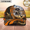 Maxcorners Dog Hunting And Duck Hunting Waterfowl Sunset Scene Multiple Options Personalized Name 3D Cap