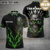 Maxcorners Bowling Demon Skull Flame Multiple Options Personalized Name, Team Name 3D Shirt