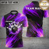 Maxcorners Bowling Flaming Ball Phoenix Wings Multiple Options Personalized Name, Team Name 3D Shirt