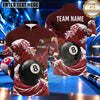 Maxcorners Tsunami Ocean Wave 8 Ball Pool Multiple Options Personalized Name, Team Name 3D Shirt