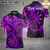 Maxcorners Darts Phoenix Fire Dartboard Bullseye Graphic Multiple Options Personalized Name, Team Name 3D Shirt