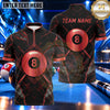Maxcorners Cracked Marble Lightning 8 Ball Pool Multiple Options Personalized Name, Team Name 3D Shirt