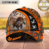 Maxcorners Dog Hunting And Duck Hunting Flying Waterfowl Camouflage Multiple Options Personalized Name 3D Cap