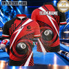 Maxcorners Modern Racing Stripe 8 Ball Billiards Multiple Options Personalized Name, Team Name 3D Shirt