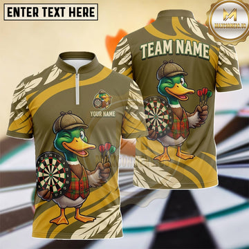 Maxcorners Hunting Duck Woodland Adventure Dartboard Multiple Options Personalized Name, Team Name 3D Shirt